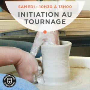 Initiation au tournage : atelier de céramique le samedi matin de 10h30 à 13h00